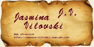 Jasmina Vilovski vizit kartica